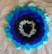 Kwiaty kolorowe z bibuły duże,  3D, duze, dzien babci i dziadka, 