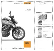 KTM 390 Duke 2018 Repair Manual Instrukcja serwisowa naprawcza