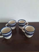 Cztery kubki Boleslawiec 