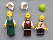 Lego Castle / 3 figurki / Mieszkańcy średniowiecznej wioski