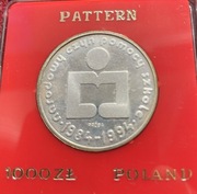 1000 zł 1986 próba Narodowy Czyn Pomocy Szkole Ag 750   