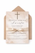 Zaproszenia komunijne personalizowane na Pierwszą Komunię Świętą