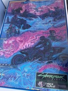 plakat tiger claws cyberpunk 2077 orginalny
