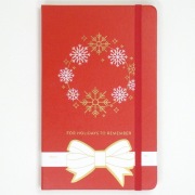 Świateczny Moleskine large (13x21 cm), hard, 240 stron w linie