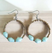 Kolczyki - Ekologiczne, ręcznie robione kolczyki z Afryki (Uganda)