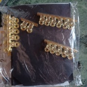 Kalendarz adwentowy .Torebki plus zlote klipsy