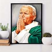 5D DIY Haft diamentowy Jan Paweł II 40x50cm