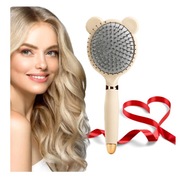 SZCZOTKA DO WŁOSÓW FRYZJERSKA PROJESJONALNA UROCZA MIŚ ECRU PREZENT