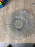 Błękitna niebieska patera talerz