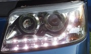VW T5 2003-2009 lampy przód soczewka + led homologacja