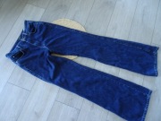 Spodnie dzinsy Masimo Dutti roz S flare dzowny