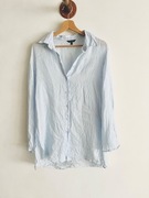 Massimo Dutti Koszula 100% lniana r. S Niebieska