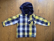 Bawełniana koszula z podszewką i kapturem Coccodrillo rozmiar 92