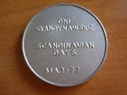 Medal Dni Skandynawskie Scandinavian Days maj 77 SZMP 1977 PRL