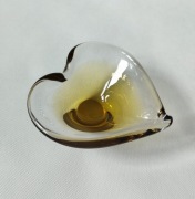 Patera szklana serce Szkło kolorowe Murano 