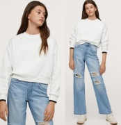 MANGO biała krótka bluza crop 14 15 16 lat