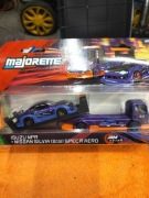 Majorette Isuzu npr+ Nissan silvia S15 space r areo nowy zestaw autek  