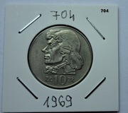 10 zł Tadeusz Kościuszko z 1969 roku ładna moneta nr. 704