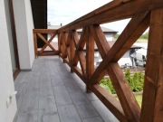 Balustrady drewniane krzyżowe