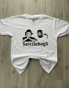 Biała koszulka t-shirt Suicideboys g59 custom L