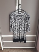 Bluzka tunika damska rękaw 3/4 taboo rozmiar M/L wzorzysta bluzka w kwiaty 