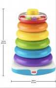 Fisher-Price Gigantyczna Piramidka z kółek XL zabawka edukacyjna