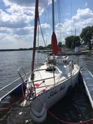 Jacht żaglowy Lupus 7.5m + silnik + wózek + gotowy