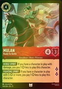 Disney LORCANA Mulan Ready for Battle FOIL 11WSP #108