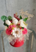 Flowerbox, candlebox,bukiet sojowy,urodziny,imieniny
