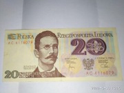 Banknot 20 zł PRL z 1982 r Pewex seria AC4116079 
