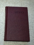 Kalendarz książkowy, terminarz 2020, A6, brąz