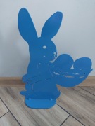 Zając wielkanocny duży 40 cm niebieski