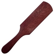 Packa BDSM wykonana z drewna amarantowego. Motyw dużej róży.