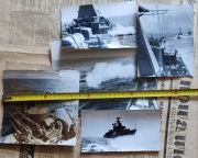 Zestaw zdjęć Niszczyciel ORP Warszawa Marynarka Wojenna PRL okręt 