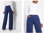 BONPRIX _LZ GFK SPODNIE GRANATOWE PALAZZO _/ 40