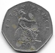 W.Brytania 50 pence 2006