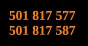 501 817 577 i 501 817 587  2 Złote, Podobne numery 