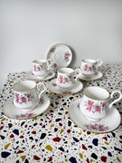 Zestaw 5 filiżanek z różami - Royal Windsor Fine Bone China England