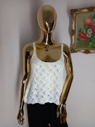 Piękna Bluzka na ramiączka Stradivarius S 36 Ażurowa bdb