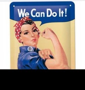 We can do it Plakat blaszany motywacyjny 15x20cm
