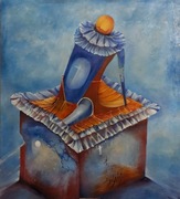 Obraz olejny ręcznie malowany. 100/90/3D. 