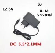 Ładowarka 12,6v 1A sieciowa do akumulatorów li-ion 12v wtyk dc 5,5/2,1mm/EU