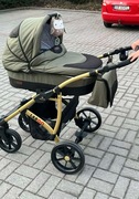 Wózek 4w1 BabyLux LARGO spacerówka gondola fotelik samochodowy baza ISOFIX