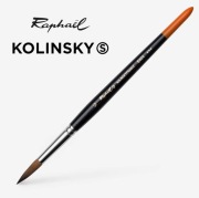 Pędzle RAPHAEL 8404 Kolinsky GOLD Red Sable * rozmiary od 2 do 12 NOWE