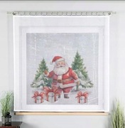 Firanka gotowa Mikołaj FIRANA ŚWIĄTECZNA PANEL