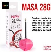 Dętka Rowerowa TPU NPY Super Light 28g 700C 18-32C Wentyl Presta 65mm Nowa