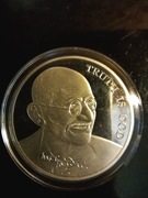 500 liras M. Gandhi srebro 1 oz uncja 999 2004 proof rzadkość