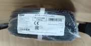 Przewód kabel linka LgY 1x2,5 100mb czarna H07V-K + tulejki 100 szt