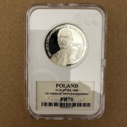 10 zł 1995 Ag Wincenty Witos, 100-lecie zorganizowanego ruchu ludowego PR70