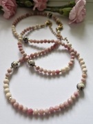 Zestaw Naszyjnik Bransoletka z kamieni naturalnych prezent na Dzień Mamy